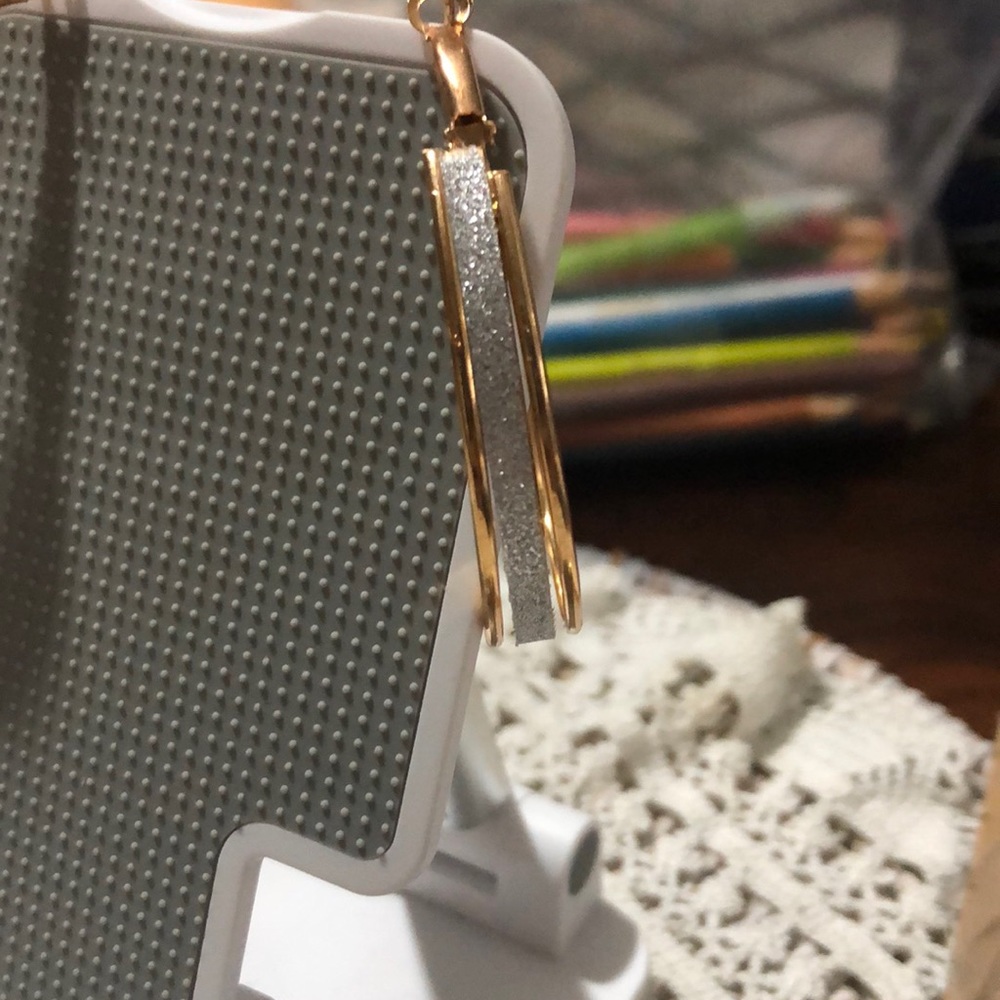 Large hoop earrings